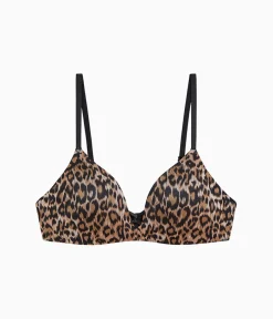 Wacoal Seamless|Wireless * Undercover Wire Free T-Shirt Bra Leopard