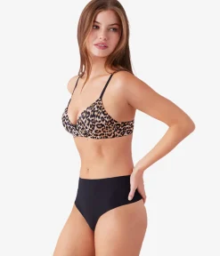 Wacoal Seamless|Wireless * Undercover Wire Free T-Shirt Bra Leopard