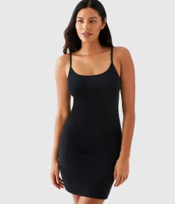 Wacoal Chemises & Bodysuits * Undertated Cotton Cheie Black