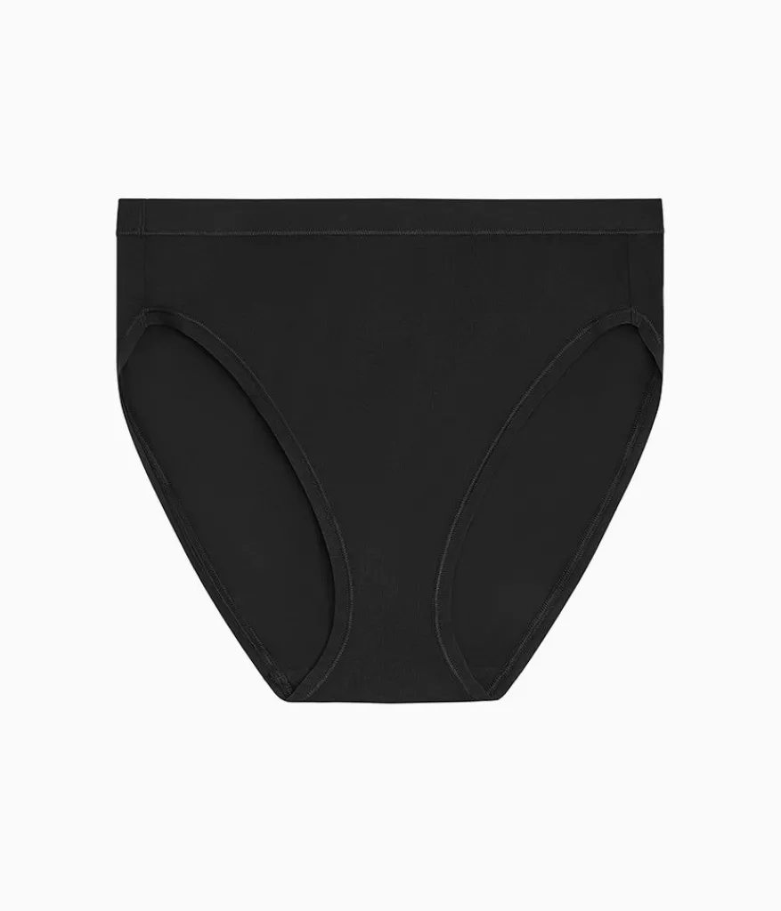 Wacoal Hi-Cut * Undertated Cotton Hi-Cut Black