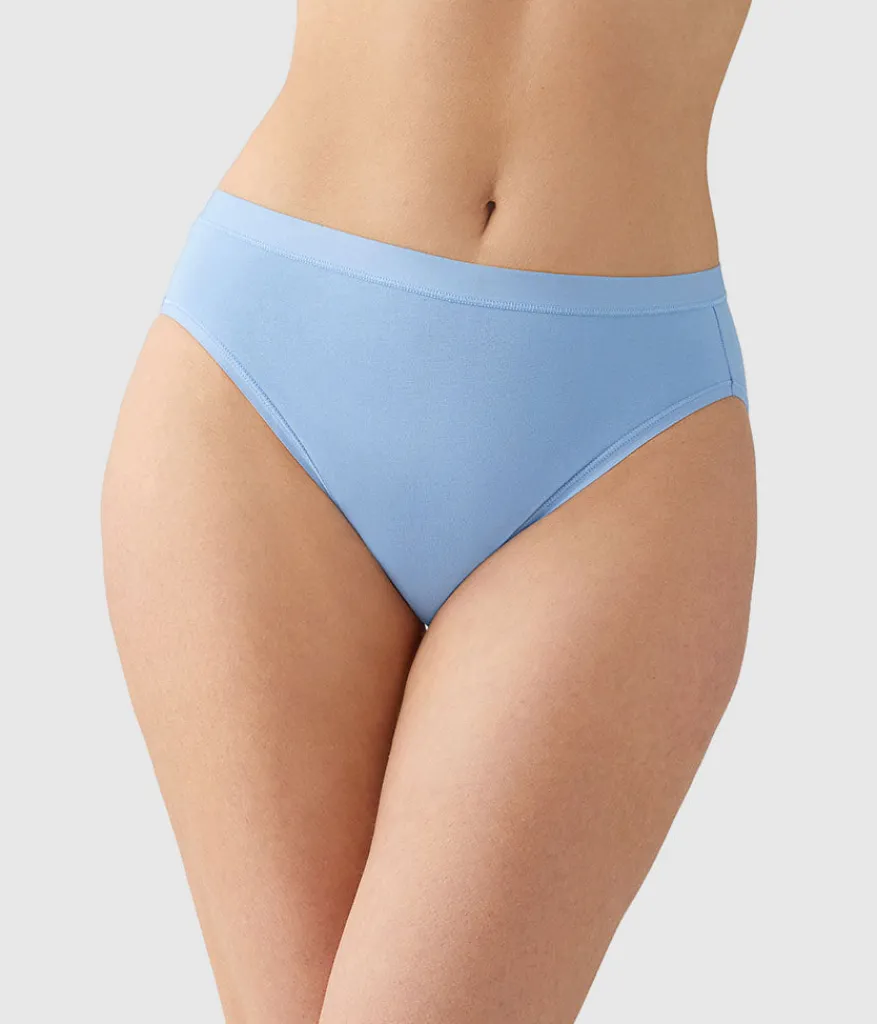 Wacoal Hi-Cut * Undertated Cotton Hi-Cut Bel Air Blue