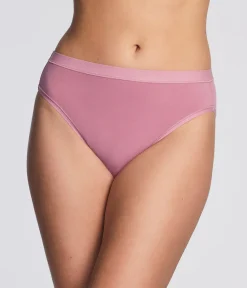 Wacoal Hi-Cut * Undertated Cotton Hi-Cut Lilas