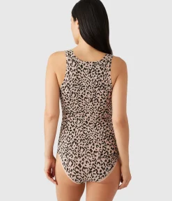 Wacoal Camis & Tanks * Undertated Cotton Tank Cheetah