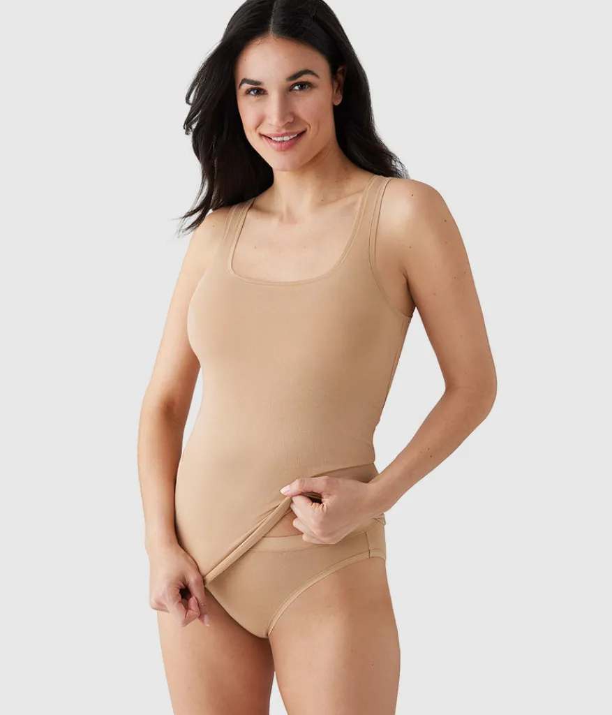 Wacoal Camis & Tanks * Undertated Cotton Tank Praline