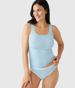 Wacoal Camis & Tanks * Undertated Cotton Tank Angel Falls Stripe