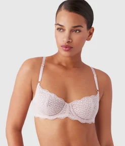 Wacoal Unlined|Lace * Untamed Demi Underwire Bra Rose Smoke