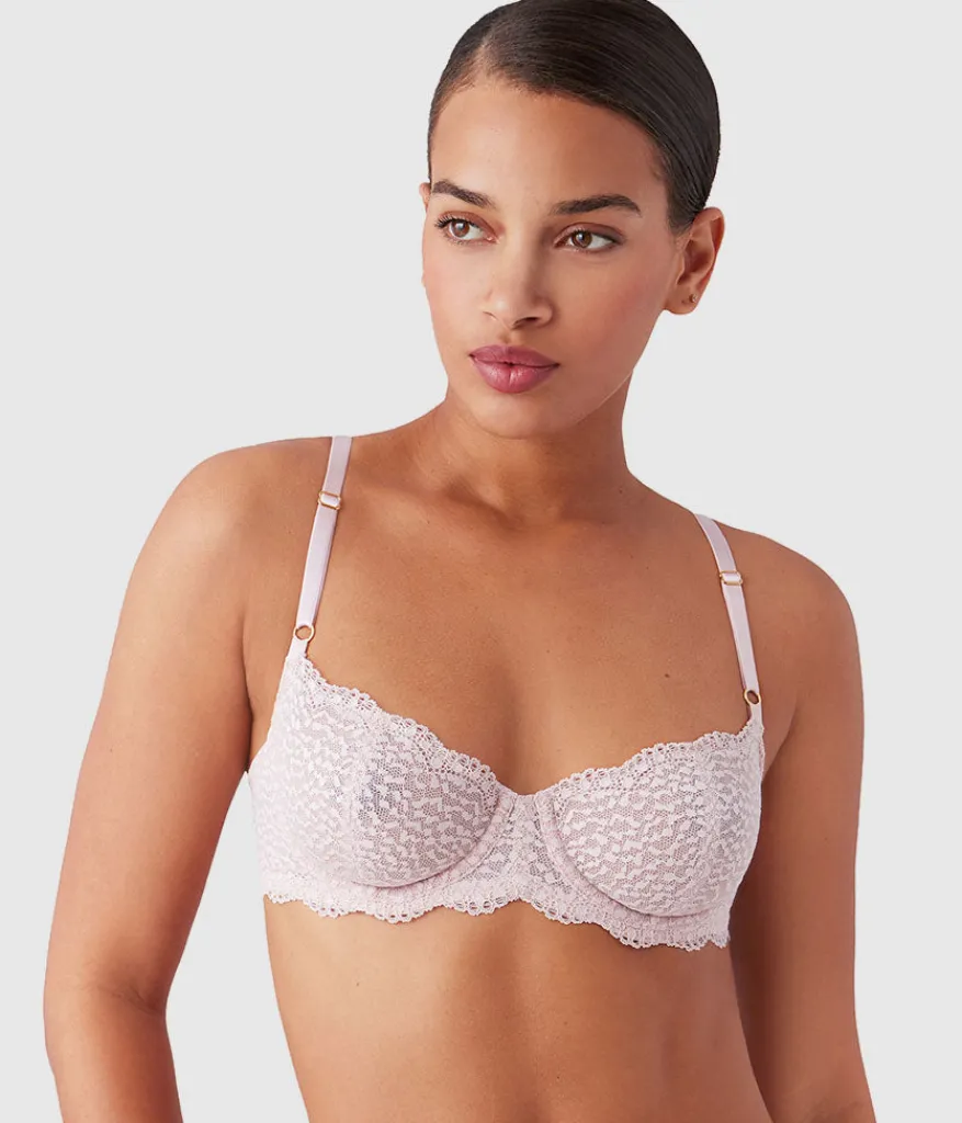 Wacoal Unlined|Lace * Untamed Demi Underwire Bra Rose Smoke