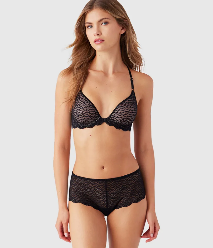 Wacoal Racerback/Convertible|Lace * Untamed Front Close T-Shirt Bra Night