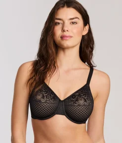 Wacoal Full Figure|Unlined * Visual Effects Minimizer Bra Black