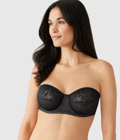 Wacoal Full Figure|Unlined * Visual Effects Strapless Minimizer Bra Black
