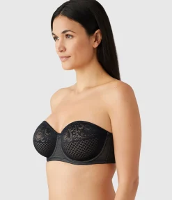 Wacoal Full Figure|Unlined * Visual Effects Strapless Minimizer Bra Black