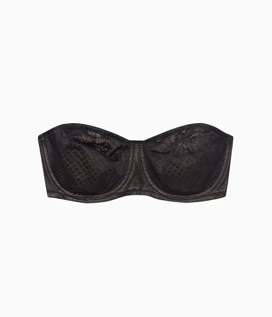 Wacoal Full Figure|Unlined * Visual Effects Strapless Minimizer Bra Black