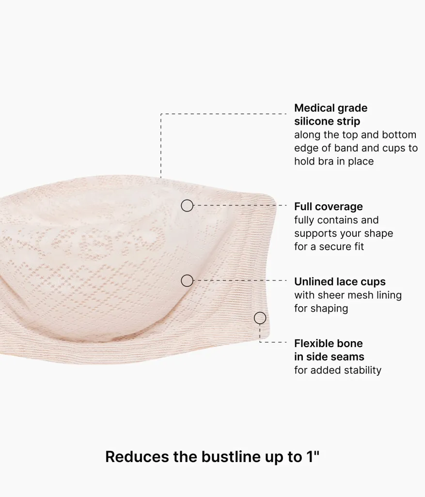 Wacoal Full Figure|Unlined * Visual Effects Strapless Minimizer Bra Sand