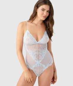Wacoal Chemises & Bodysuits * Vivid Attraction Bodyuit Soft Sky