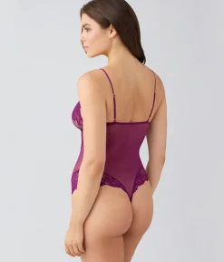 Wacoal Chemises & Bodysuits * Vivid Attraction Bodyuit Dark Purple