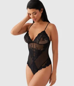 Wacoal Chemises & Bodysuits * Vivid Attraction Bodyuit Black