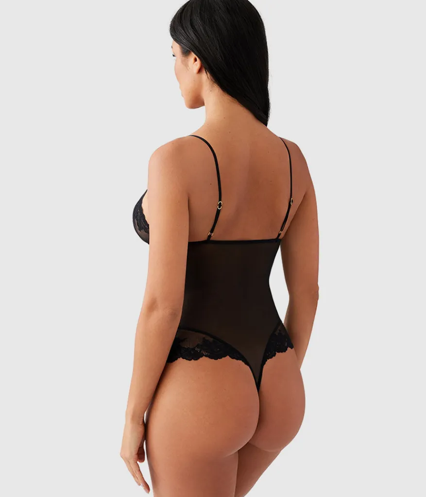 Wacoal Chemises & Bodysuits * Vivid Attraction Bodyuit Black