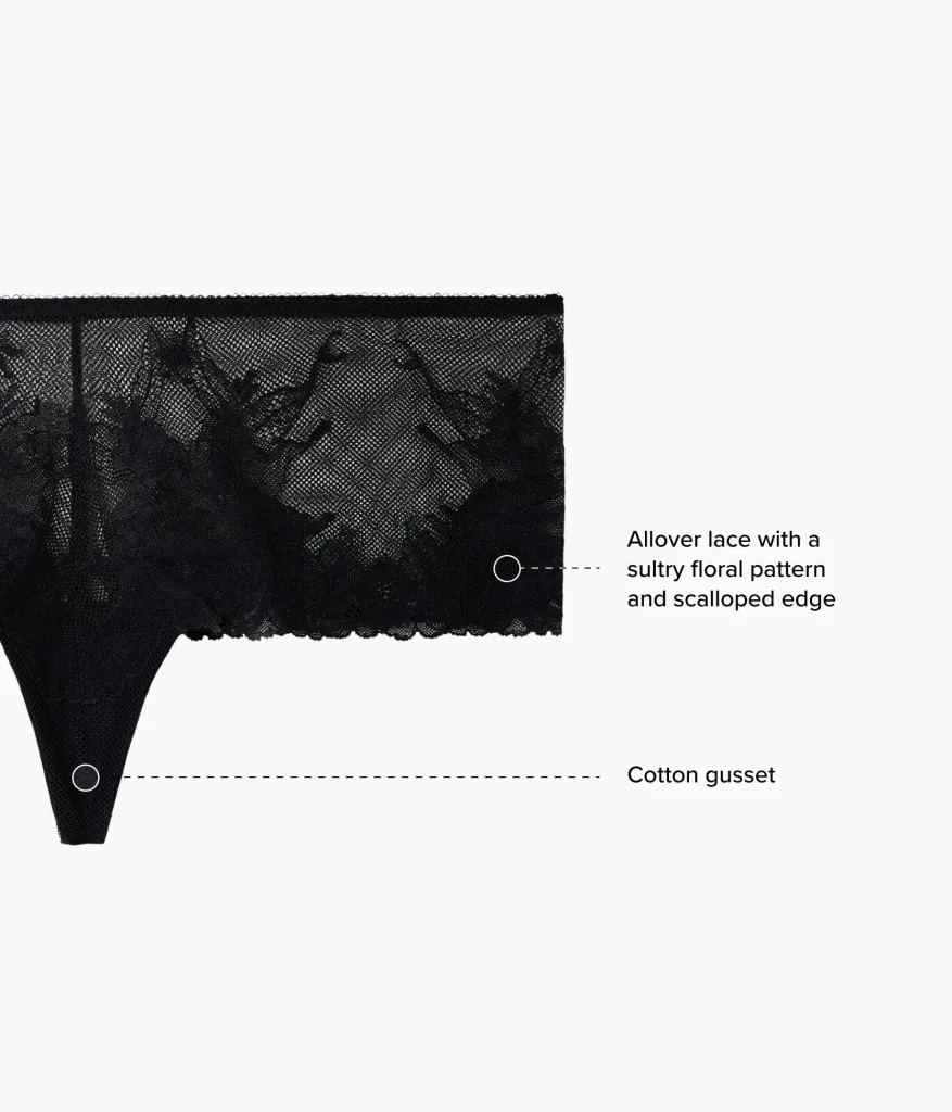 Wacoal Panties|Tanga/Cheeky * Vivid Attraction Tanga Black
