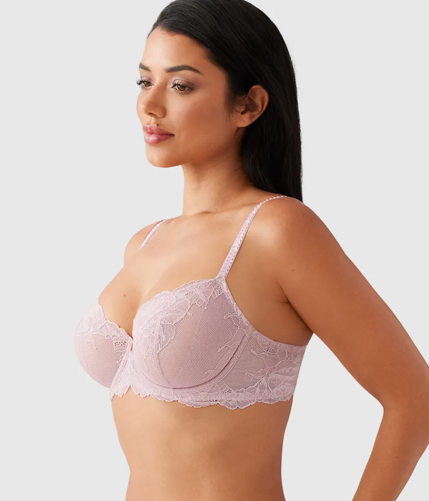 Wacoal Unlined|Lace * Vivid Attraction Underwire Bra Woodrose