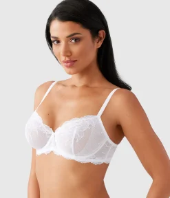 Wacoal Unlined|Lace * Vivid Attraction Underwire Bra White