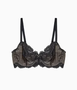 Wacoal Unlined|Lace * Vivid Attraction Underwire Bra Black