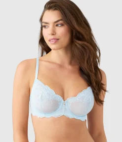 Wacoal Unlined|Lace * Vivid Attraction Underwire Bra Soft Sky