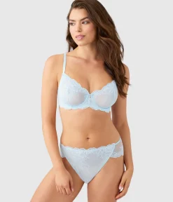 Wacoal Unlined|Lace * Vivid Attraction Underwire Bra Soft Sky